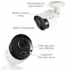 Swann SWDVK-847804 8 csatornás CCTV rendszer 4db SHD 3MP kamerával