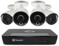 Swann SWNVK-875804 8 Channel Surveillance System with 4pcs 5MP Cameras