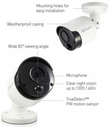 Swann SWNVK-875804 8 csatornás CCTV rendszer 4db SHD 5MP kamerával