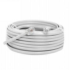 Telephone Cord Straight 4 m White