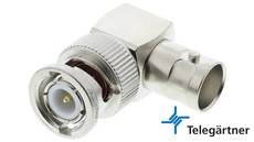 Telegartner BNC Male BNC Female Right Angle Adapter J01004A0617