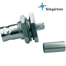 Telegartner BNC Female Crimp Hole Connector For RG-58 J01001A0108