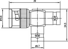 Telegartner BNC Male - BNC Male T Adapter J01004A0616