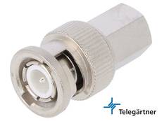 Telegartner FME Male to BNC Male Adapter Connector J01008A0014