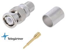 Telegartner BNC Clamp/Solder Connector For H-500 / H-1000 J01000A0061