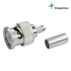 Telegartner BNC Male Crimp Connector For RG-58 J01000L1255Y