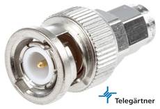 Telegartner SMA Male to BNC Male Adapter Connector J01008A0018