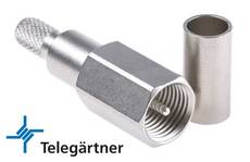 Telegartner FME Male Crimp Connector For RG-58 J01700A0006