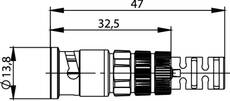 Telegartner BNC Plug Crimp Connector RG-58 Heavy Duty J01000A0076