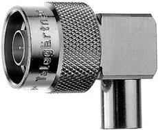 Telegartner FME Male - N Male Right Angle adapter J01027C0020