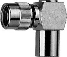 Telegartner Mini UHF Male - FME Male Right Angle adapter J01048A0002