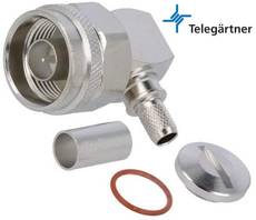 Telegartner N Male 90° Connector For H-155 J01020A0097