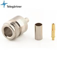 Telegartner N Female Crimp Connector For RG-58 J01021H0096