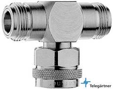 Telegartner N dugó 2x N aljzat toldó adapter J01024J1120
