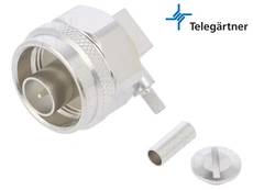 Telegartner N Male 90° Crimp Connector For RG-174 J01020A0040