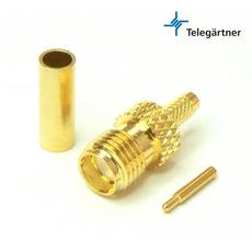 Telegartner RPSMA Female Crimp Connector For RG-174 J01151R0031