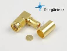 Telegartner RPSMA Male Right Angle Crimp Connector H-155 J01150R0061