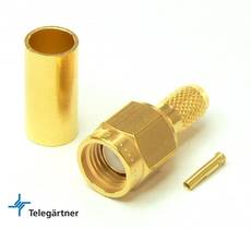 Telegartner RPSMA Male Crimp Connector For RG-58 J01150R0001