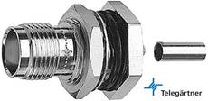 Telegartner RPTNC Female Hole Crimp Connector For RG-174 J01011R0007