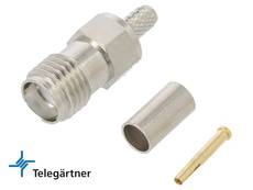 Telegartner SMA Female Crimp Connector For RG-174 J01151A0059