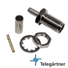 Telegartner SMA Female Hole Crimp Connector For RG-58 J01151A0409