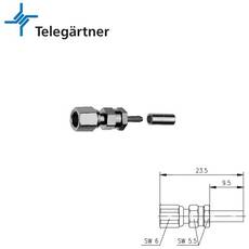 Telegartner SMC Female Crimp Connector For RG-174 J01171A0011