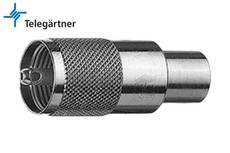 Telegartner UHF Male (PL 259) Clamp/Solder H-1000/EF10 J01040B0602