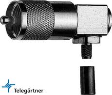 Telegartner UHF Male (PL 259) Clamp/Solder 90° Con. RG-58 J01040B0691 