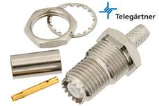 Telegartner Mini UHF Female Connector for RG-174 J01046F0003