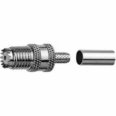 Telegartner Mini UHF Female Crimp Connector For RG-58