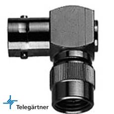Telegartner Mini UHF Male to BNC Female Right Angle Adapters