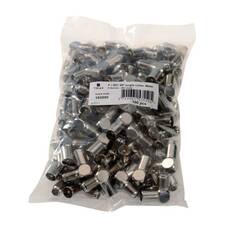 Triax IEC-male - F-female adaptor 90 degree angled Adapter