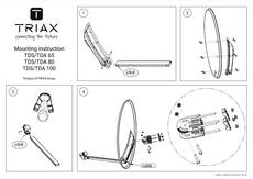 Triax TDS 100LG RAL 7035 parabola antenna 100 cm-es