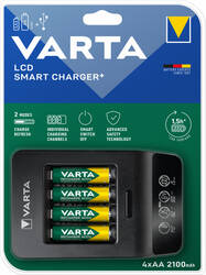 Varta LCD Smart töltő + 4db AA 2100 mAh akkumulátor