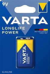 Varta Longlife Power 9V 6LR61 Dry Cell BL1
