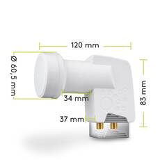 Goobay Twin Universal LNB Satellite Receiver Head