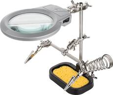Goobay Desktop Magnifier with Crocodile Clips