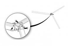 Triax antenna állvány lapos tetőre