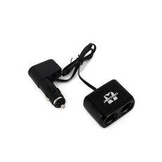 Carguard dupla szivargyújtó elosztó USB aljzattal