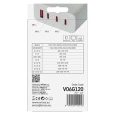 Emos univerzális USB töltő GaN PD 120W V06G120