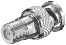 Goobay F Female - BNC Male Adapter 75 Ohm
