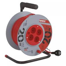 Emos Cable Drum 20m 4 Sockets 230V 1mm2 P09220