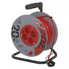 Emos Cable Drum 20m 4 Sockets 230V 1mm2 P09220