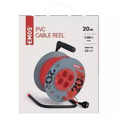 Emos Cable Drum 20m 4 Sockets 230V 1mm2 P09220