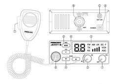 President JIMMY III 4W AM/FM CB rádió 13,2V
