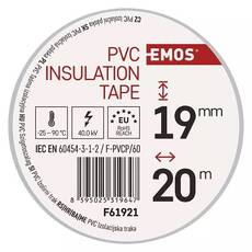 Emos Insulating Tape 19mm/20m White F61921
