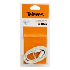 Televes Coaxial Cable Lead 1,5m IEC Male - IEC Female Connectors