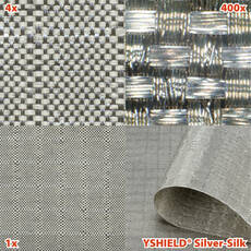 YShield Silver-silk elektroszmog árnyékoló szövet 130cm x 1m