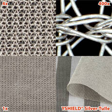 YShield Silver-tulle elektroszmog árnyékoló szövet 130cm x 1m